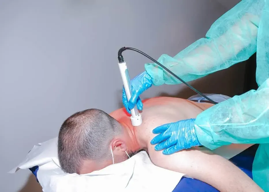 Patient consulting with Dr. Reznikov about radiofrequency ablation benefits