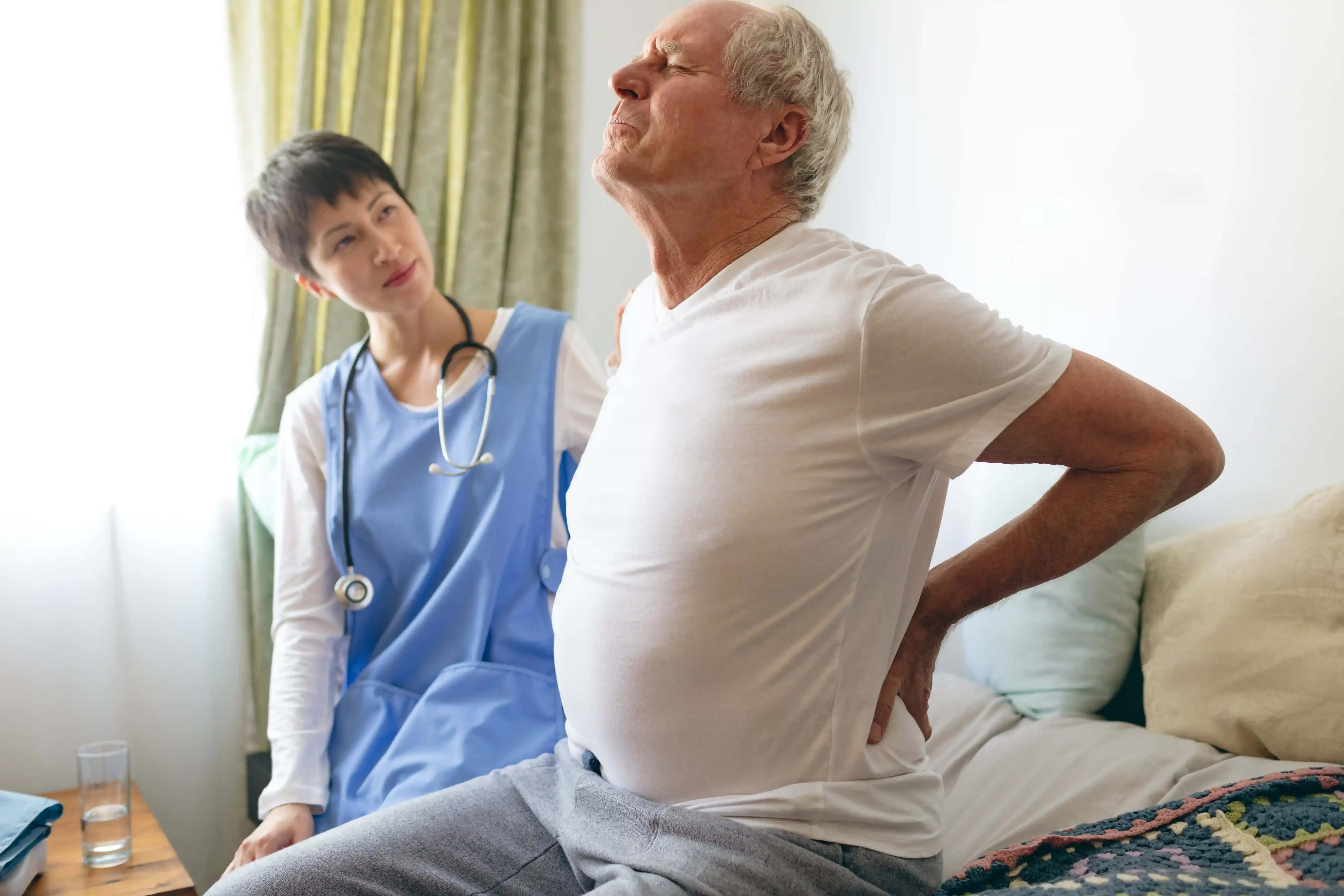 Patient consulting with pain specialist about failed back surgery syndrome at Pain Treatment Center of Maryland Reisterstown